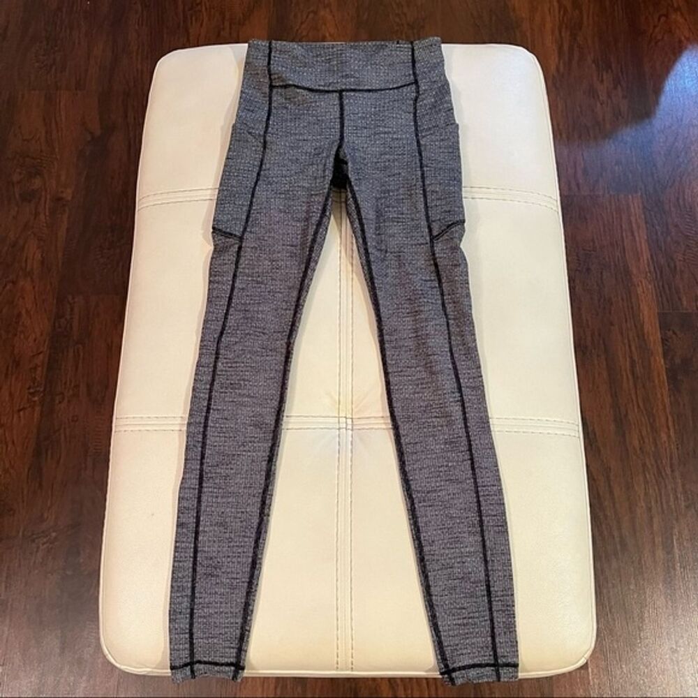 Lululemon Leggings Womens Size 4 Gray Speed Up Leggings Inseam 28” Pockets